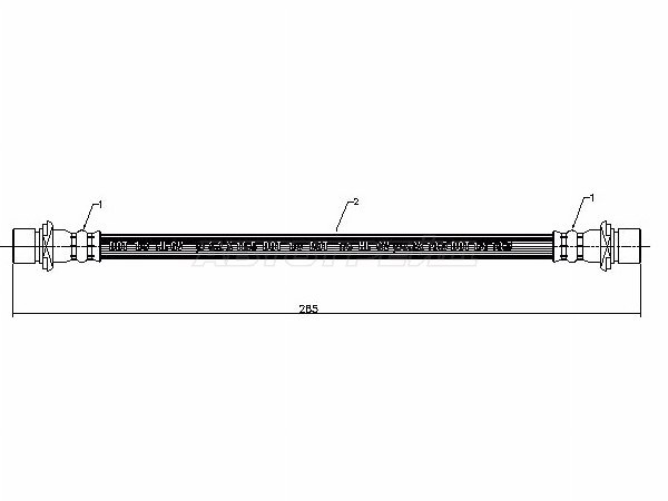 Шланг тормозной (Спереди) Toyota Land Cruiser Prado (J120,J150) 02-17 / Lexus GX 02-19