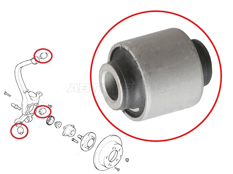 Сайлентблок цапфы Ford Focus 98-19 / Kuga 08-19