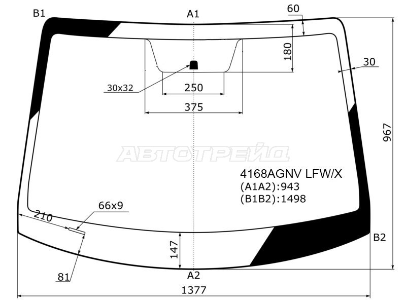 Стекло лобовое Hyundai Solaris 17-22 / Accent 17-