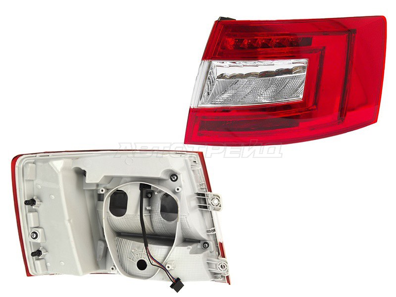 Фонарь задний Skoda Octavia 12-17 (Справа / Диоды / 4D SED)