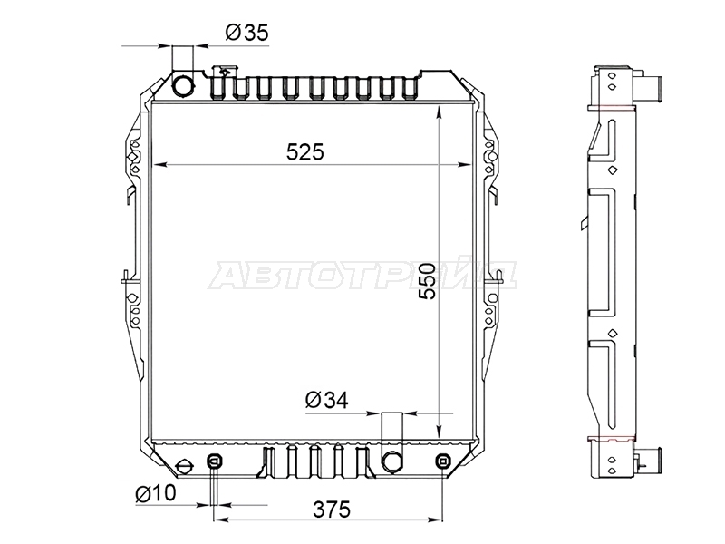 Радиатор Toyota 4Runner 89-95 / Hilux Surf 89-95