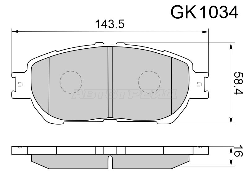 CKT-20 Колодки тормозные дисковые · перед