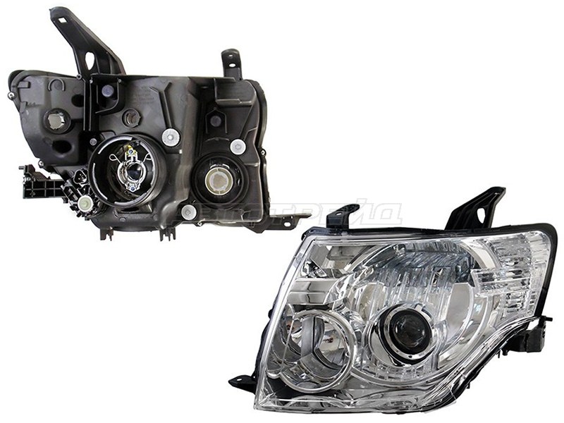 Фара Mitsubishi Pajero 06-15 (Слева / Ксенон / Галоген / С электрокорректором)