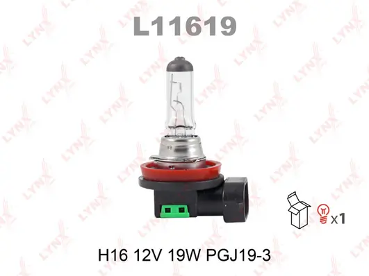 Лампа H16 12V 19W PGJ19-3
