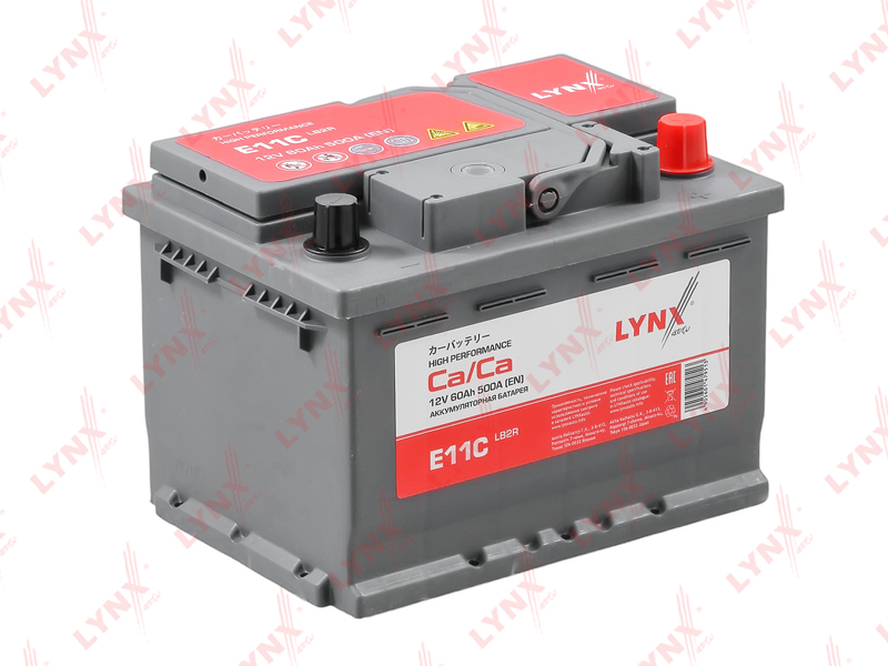Аккумулятор LB2R, 60 Ah, 500 A, обратная, 242X174X174 ETN 56077R