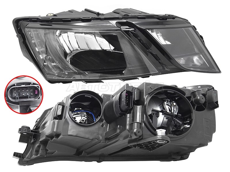 Фара Skoda Octavia 16-20 (Справа / Галоген / ДХО / С электрокорректором)