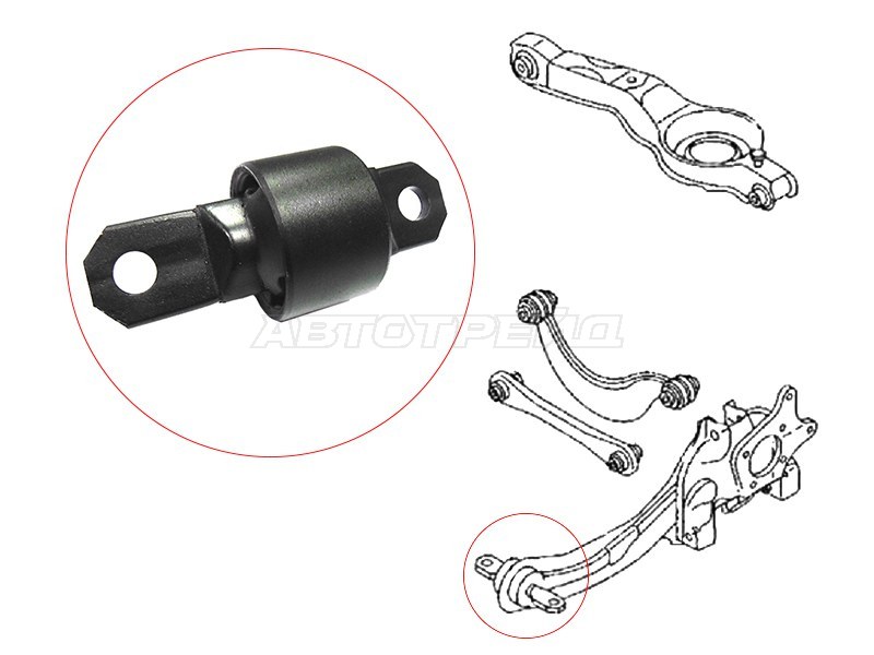 Сайлентблок рычага Ford Focus 98-11 / Mazda 3 03-13