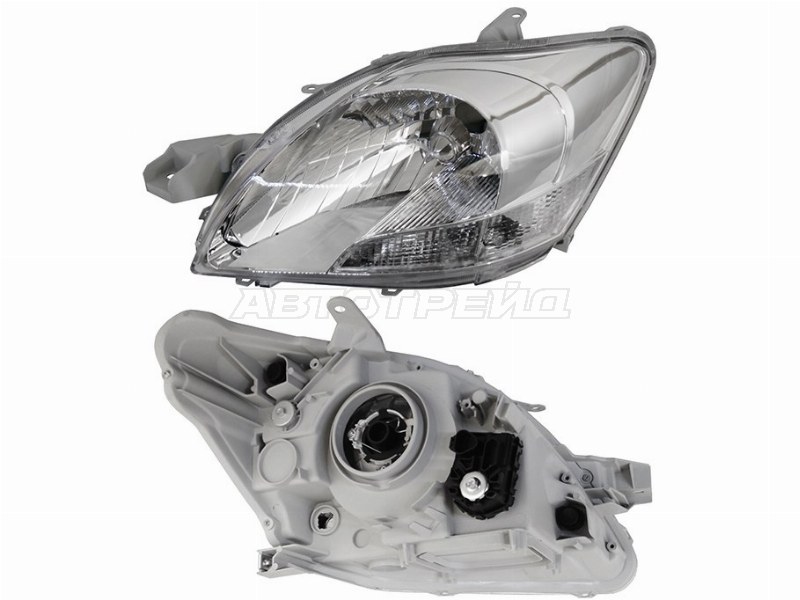 Фара Toyota Belta 05-12 / Yaris 05-13 (Слева / Галоген / под электрокорректор / 4D SED)
