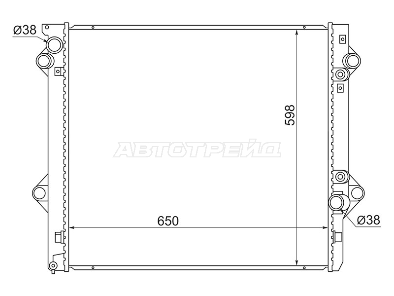Радиатор Toyota Land Cruiser Prado (J120) 02-09 / 4Runner 02-09