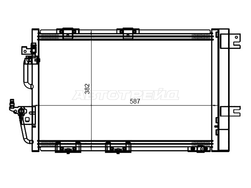 Радиатор кондиционера Opel Astra 04-13 / Zafira 05-14