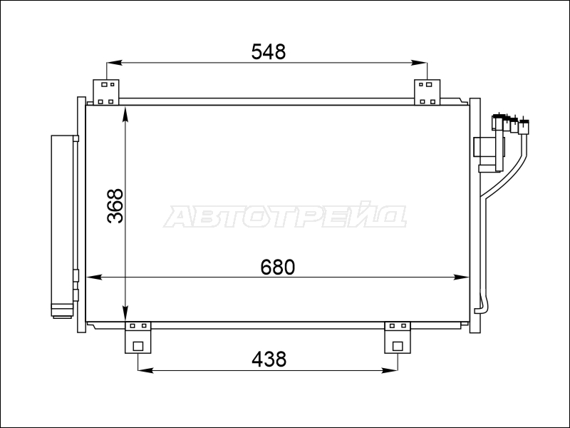 Радиатор кондиционера Mazda 3 13-19 / 6 12-