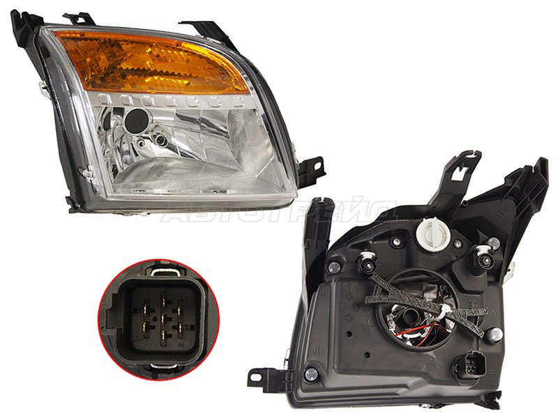 Фара Ford Fusion 05-12 (Справа / Галоген / С электрокорректором)