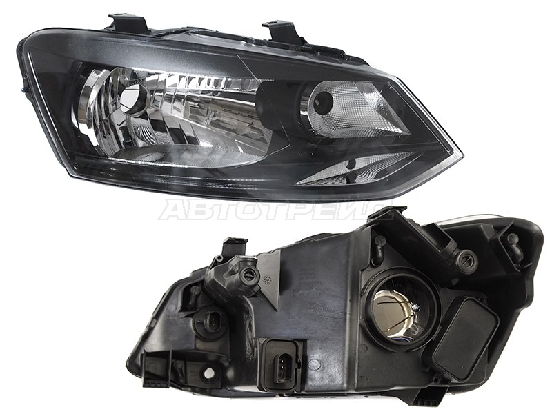 Фара Volkswagen Polo 09-20 (Справа / С электрокорректором)