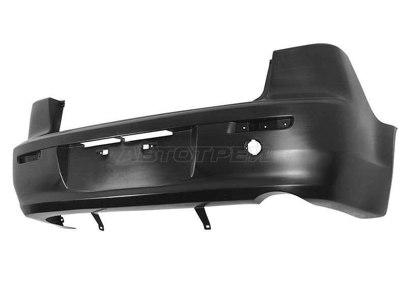 Бампер задний Mitsubishi Lancer 07-17 (С отверстием под крюк / 4D SED)
