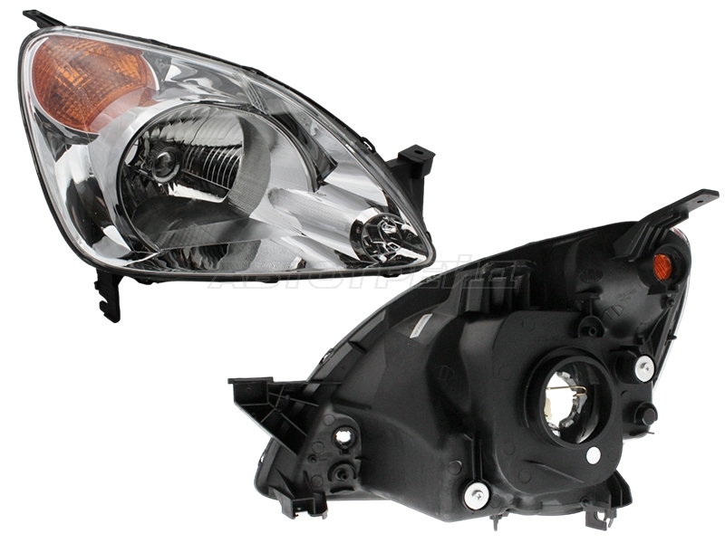 Фара Honda CR-V 01-05 (Справа / Галоген / Ручная регулировка)