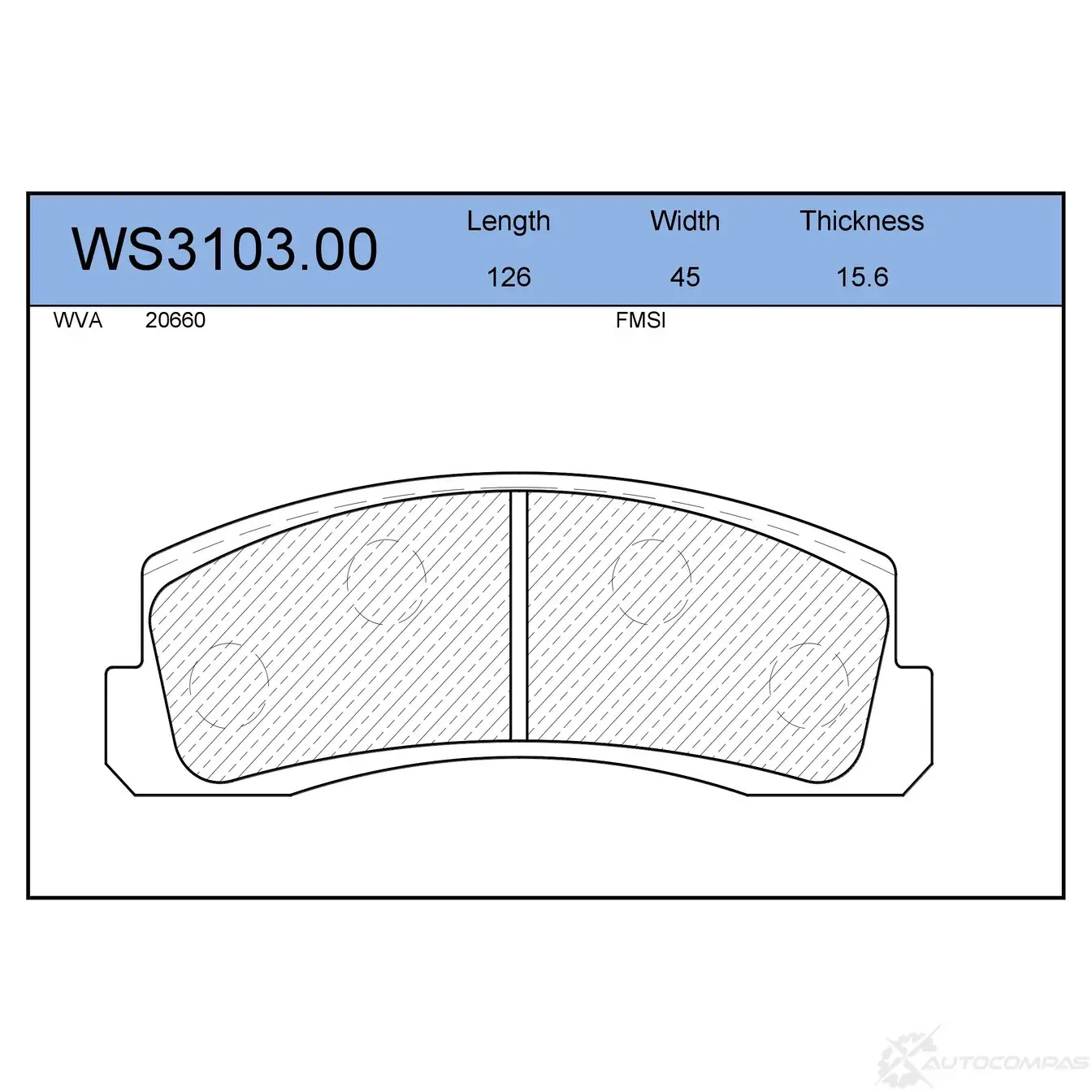 JEENICE WS310300 — Колодки тормозные дисковые · перед