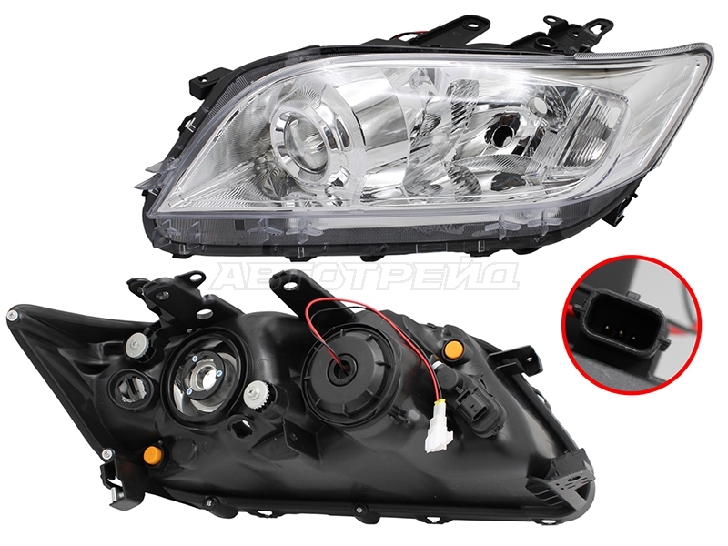 Фара Toyota RAV4 (XA30) 10-13 (Слева / Галоген / С электрокорректором)