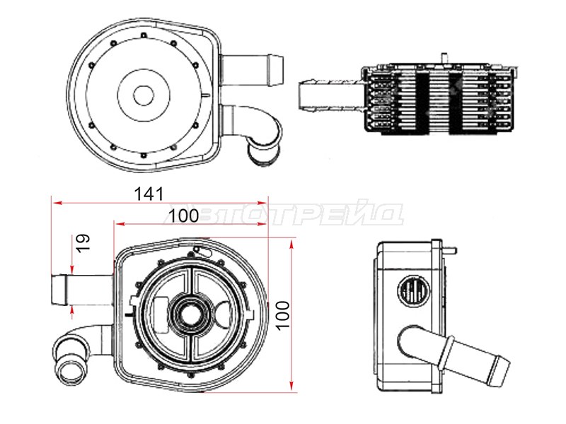 Радиатор масляный Mazda 3 08-13 / 5 10-15