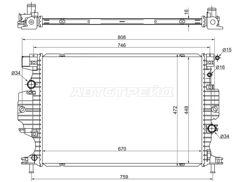 Радиатор Ford Mondeo 14-19 / Galaxy 15-19