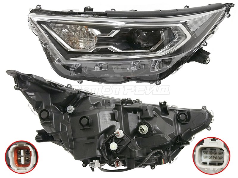 Фара Toyota RAV4 (XA50) 18- (Слева / LED / С электрокорректором / для установки без блока розжига)