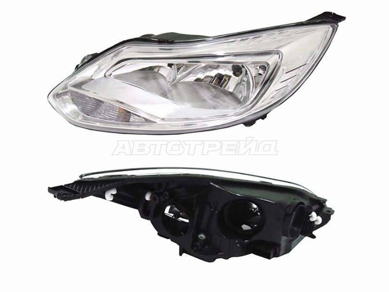 Фара Ford Focus 10-15 (Слева / Галоген / С электрокорректором)