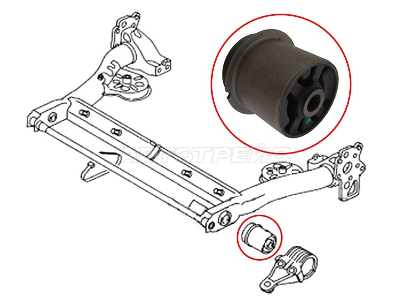 Сайлентблок балки Audi A6 97-05 / Volkswagen Passat 96-05