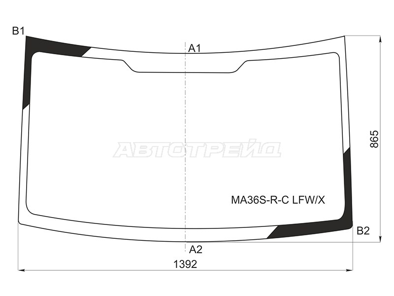 Стекло лобовое Suzuki Solio 15- / Mitsubishi Delica D:2 15-20