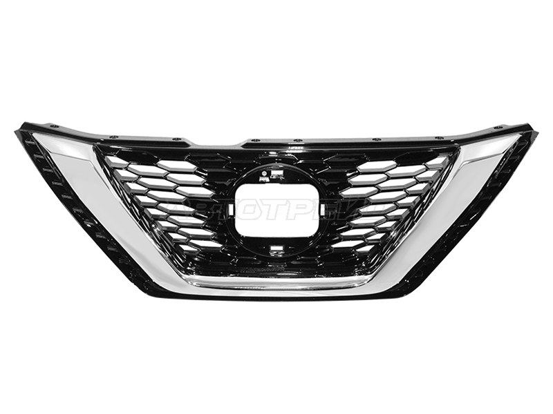 Решетка радиатора Nissan Qashqai 17-22 (Комплектация под камеру)