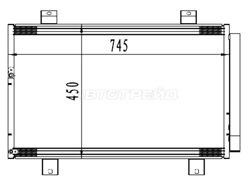 Радиатор кондиционера Toyota Highlander 03-13 / Kluger V 07-13