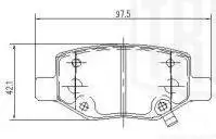 Колодки тормозные для а/м Geely Coolray (20-) диск. зад. · зад