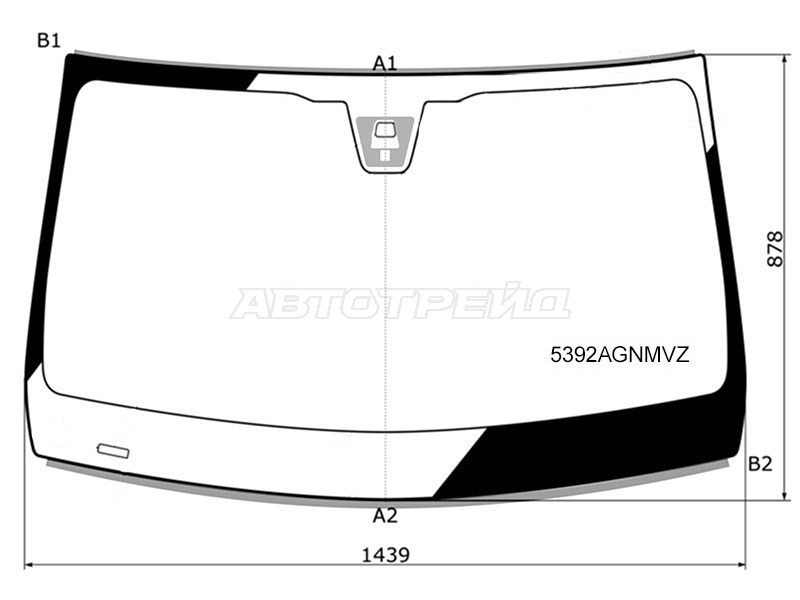 Стекло лобовое (Датчик дождя / Молдинг) Mercedes-Benz E-Class 16-23