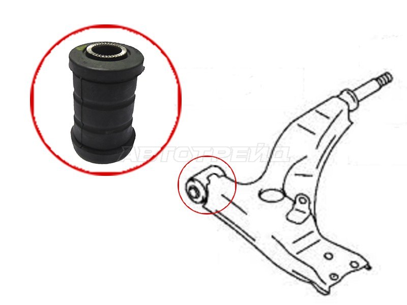 Сайлентблок рычага Toyota Avensis (T220) 97-03 / Caldina 92-02