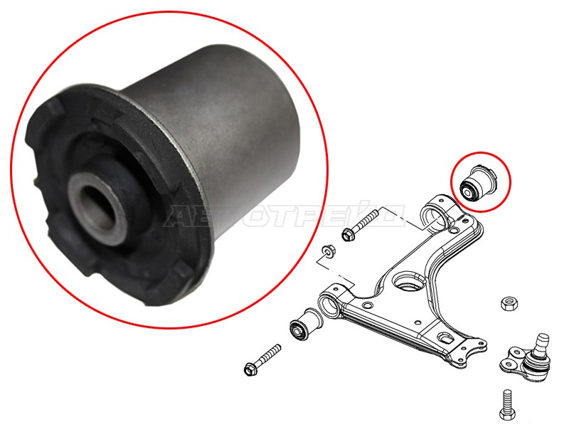 Сайлентблок рычага Opel Astra 98-13 / Zafira 99-14