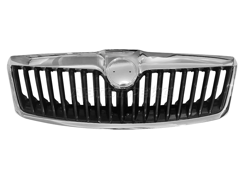 Решетка радиатора Skoda Octavia 08-13 (с хром молдингом)