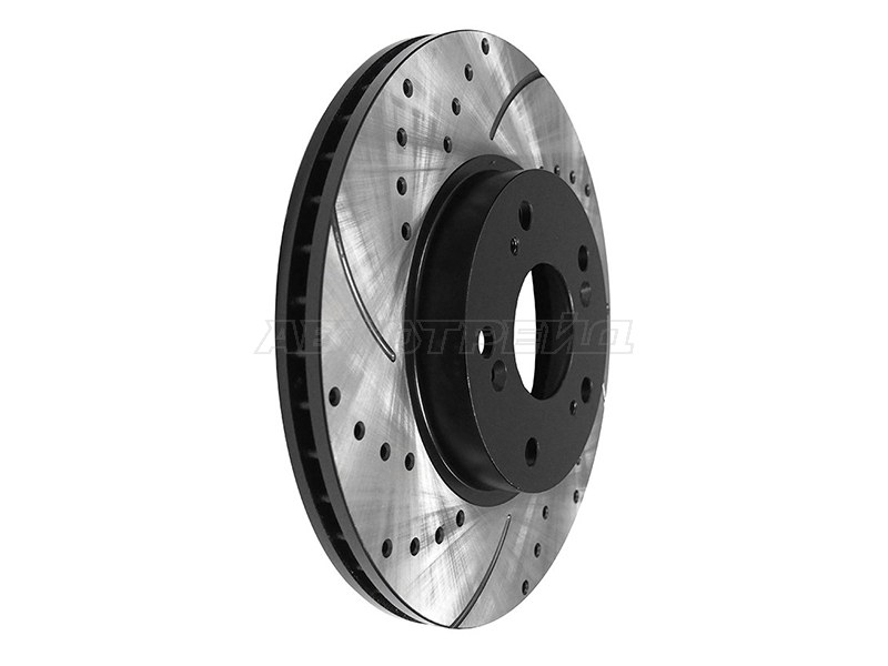 Диски тормозные комплект Honda Accord 02-08 / Civic 00-17 (Спереди / Перфорированный)