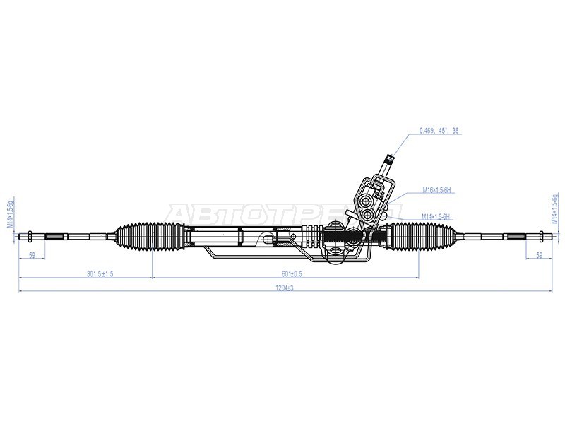Рейка рулевая Subaru Impreza 07-12 / Legacy 03-09 (Левый руль)