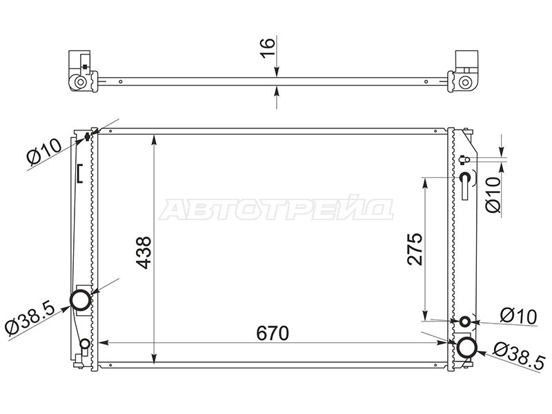 Радиатор Toyota Alphard (H20,H30) 08-23 / Vellfire 08-23