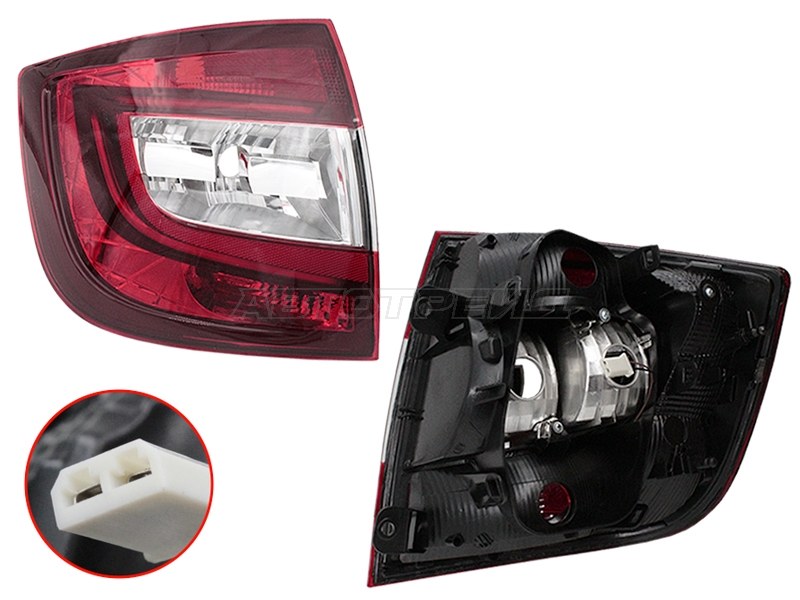 Фонарь задний Skoda Rapid 17-20 (Слева / LED)