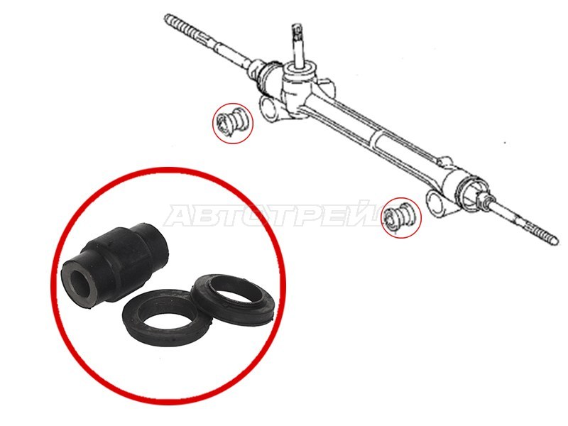 Сайлентблок рулевой рейки Toyota Noah 07-13 / Voxy 07-13