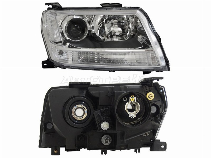 Фара Suzuki Escudo 05-17 / Grand Vitara 05-16 (Справа / Ксенон / Галоген / С электрокорректором / 5D)