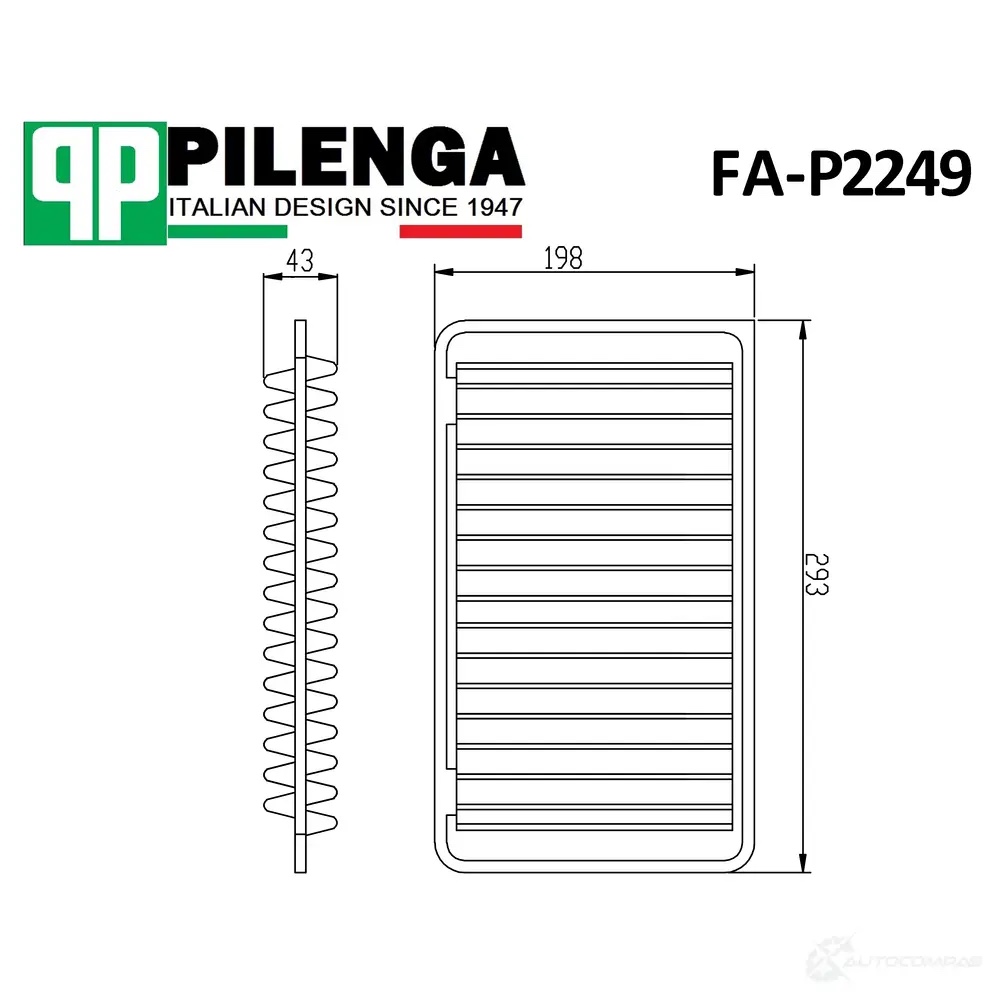 Pilenga FAP2249 — Фильтр воздушный