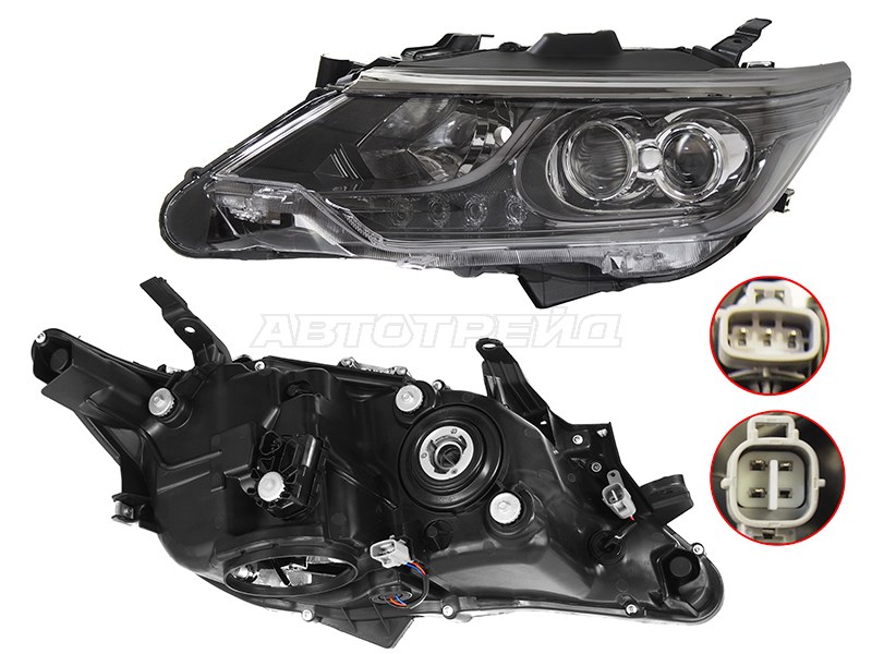 Фара Toyota Camry Europe / Russia (XV50) 17-18 (Слева / LED / Галоген / ДХО / С электрокорректором)