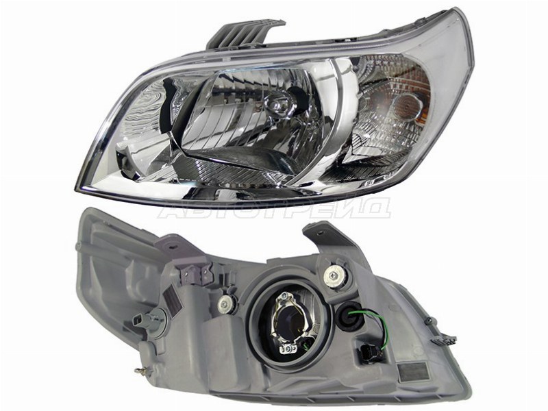 Фара Chevrolet Aveo 05-11 / Daewoo Gentra 05-11 (Слева / под электрокорректор / 5D HBK)