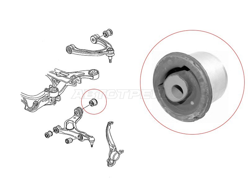 Сайлентблок рычага Audi Q7 05-15 / Volkswagen Touareg 02-10