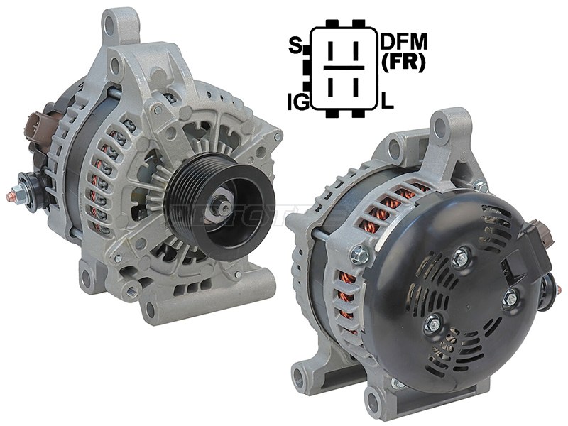 Генератор Toyota Land Cruiser (J200) 07-21 / Lexus GX 09-23 (1 / 3URFE 12V 180A)