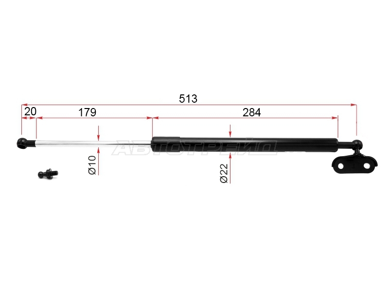 Амортизатор крышки багажника Toyota 4Runner 02-09 / Hilux Surf 02-09 (Справа)