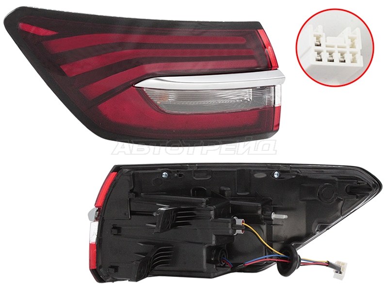 Фонарь задний Geely Coolray 18-24 / Belgee X50 23- (Слева / LED)