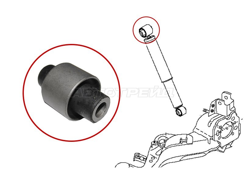 Сайлентблок Nissan Qashqai 06-13 / X-Trail 07-15