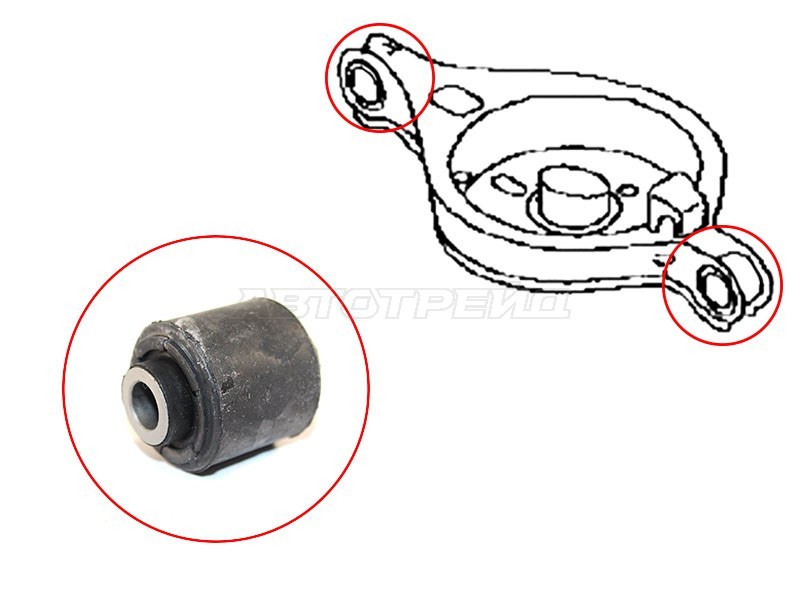 Сайлентблок рычага Mazda 6 02-08 / 6 MPS 05-07