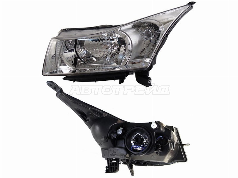 Фара Chevrolet Cruze 09-15 (Слева / Галоген / С электрокорректором)